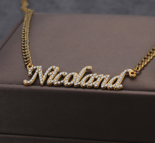 Custom Personalized Name Stainless Steel Necklaces Thick 4mm NK Chain Jewelry