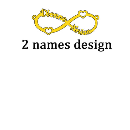 infinity Custom Multiple Names Adjustable Bracelet