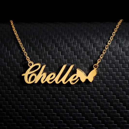 Butterfly Personalized Name  Necklaces for Women,Children