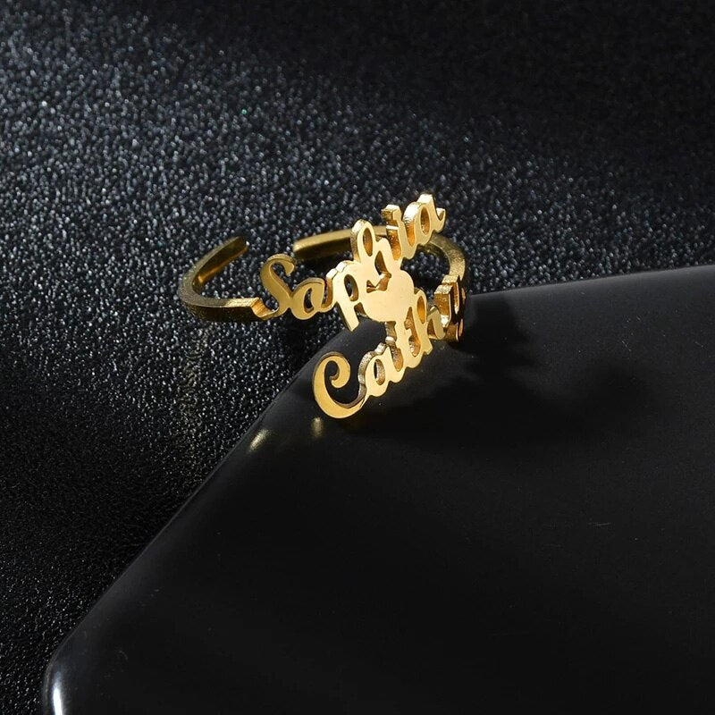Custom Name Rings Adjustable
