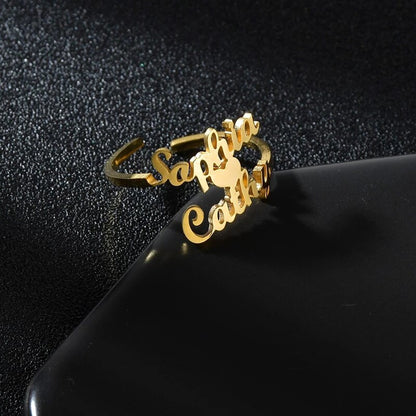 Custom Name Rings Adjustable