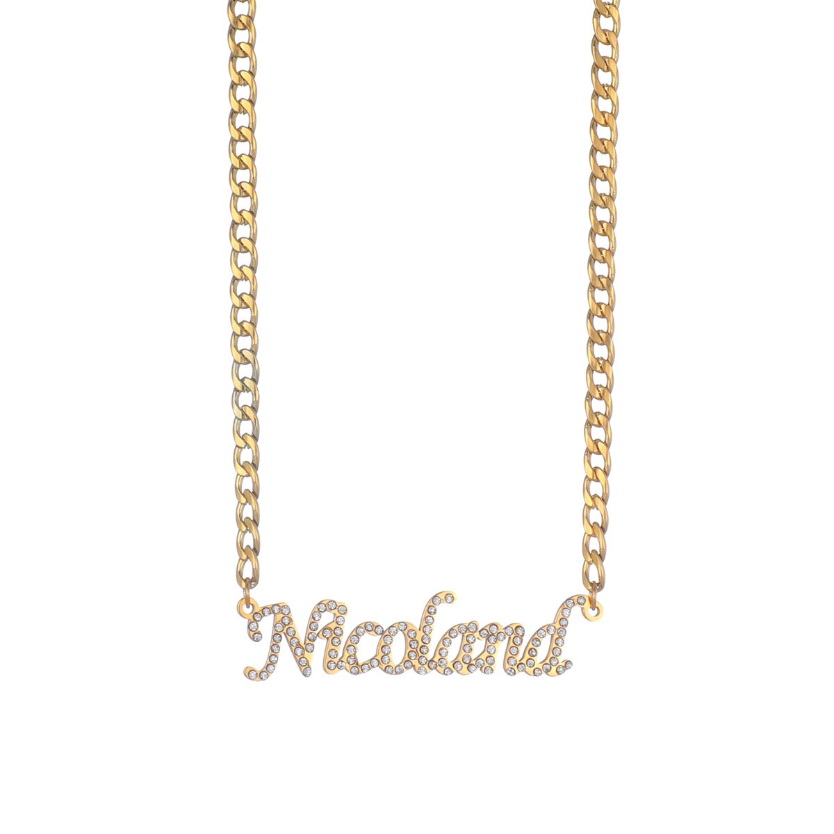 Custom Personalized Name Stainless Steel Necklaces Thick 4mm NK Chain Jewelry