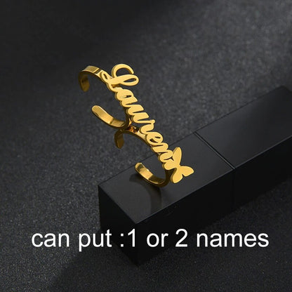 Custom Name Rings Adjustable