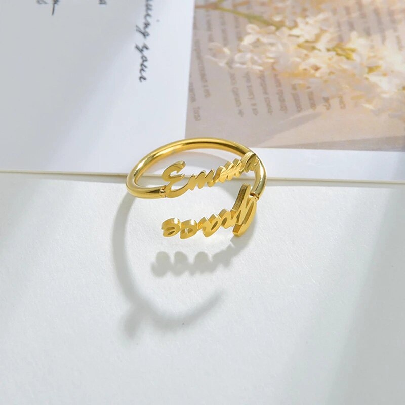 Custom Name Rings Adjustable