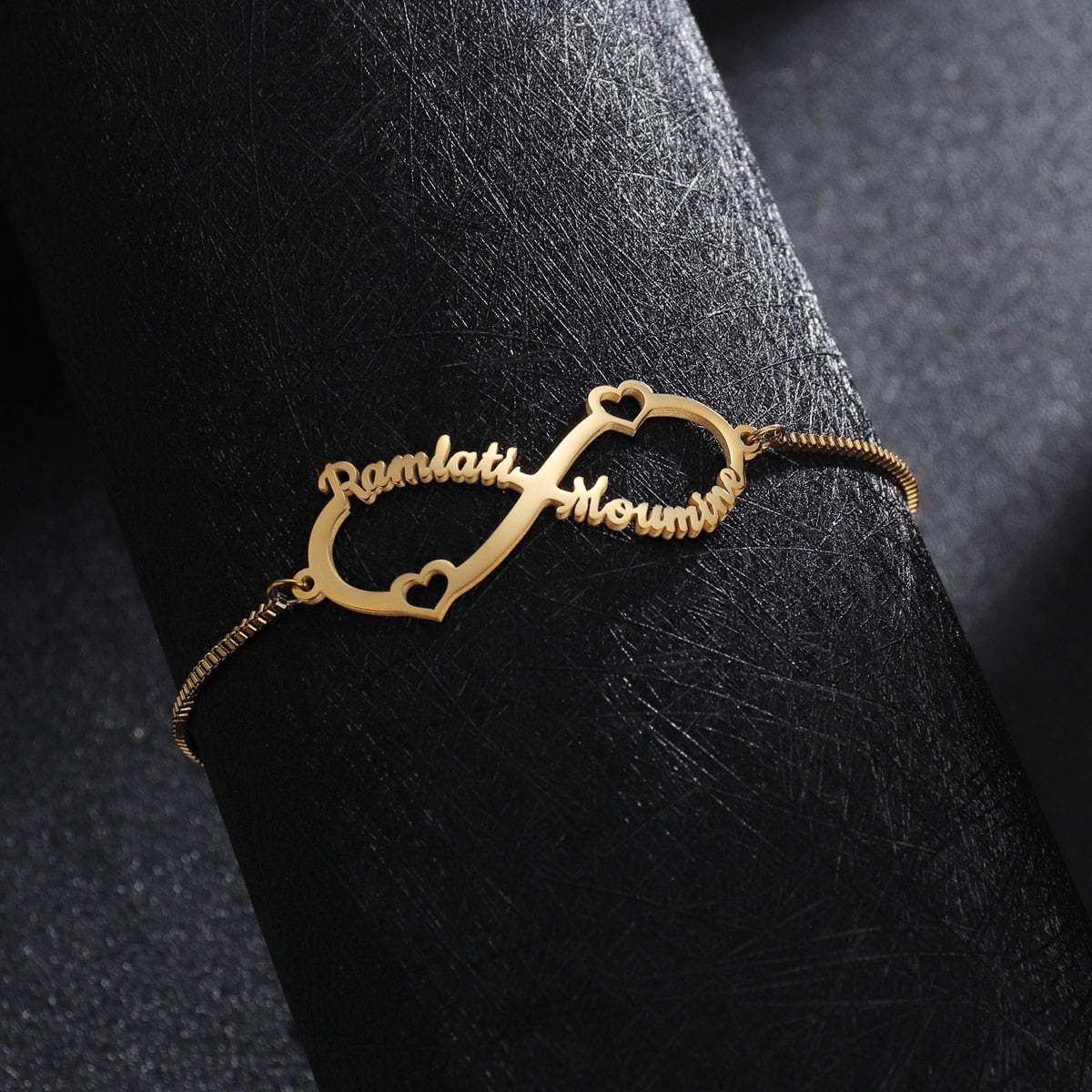 infinity Custom Multiple Names Adjustable Bracelet