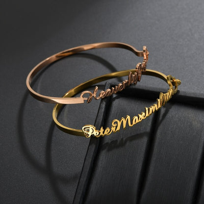 Name Heart Nameplate Bracelet Personalized