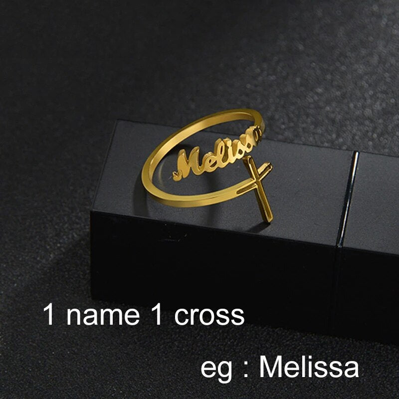 Custom Name Rings Adjustable