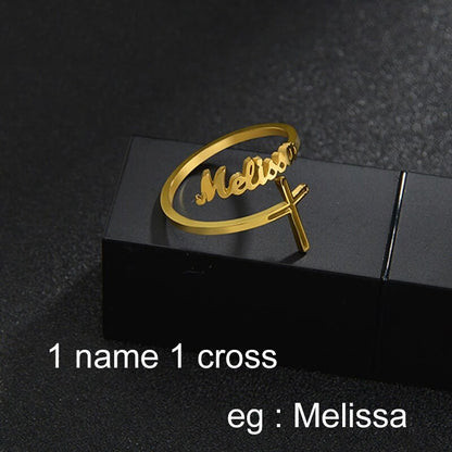 Custom Name Rings Adjustable