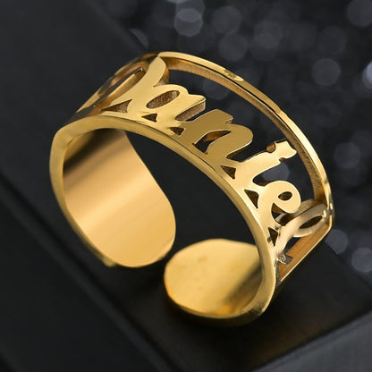 Custom Personalized Name Rings