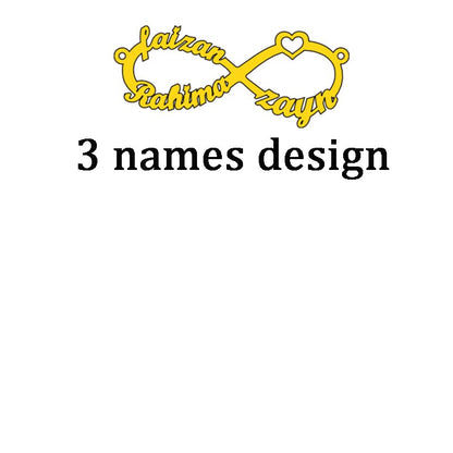 infinity Custom Multiple Names Adjustable Bracelet