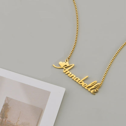 Kamila name  / box chain Name Necklace