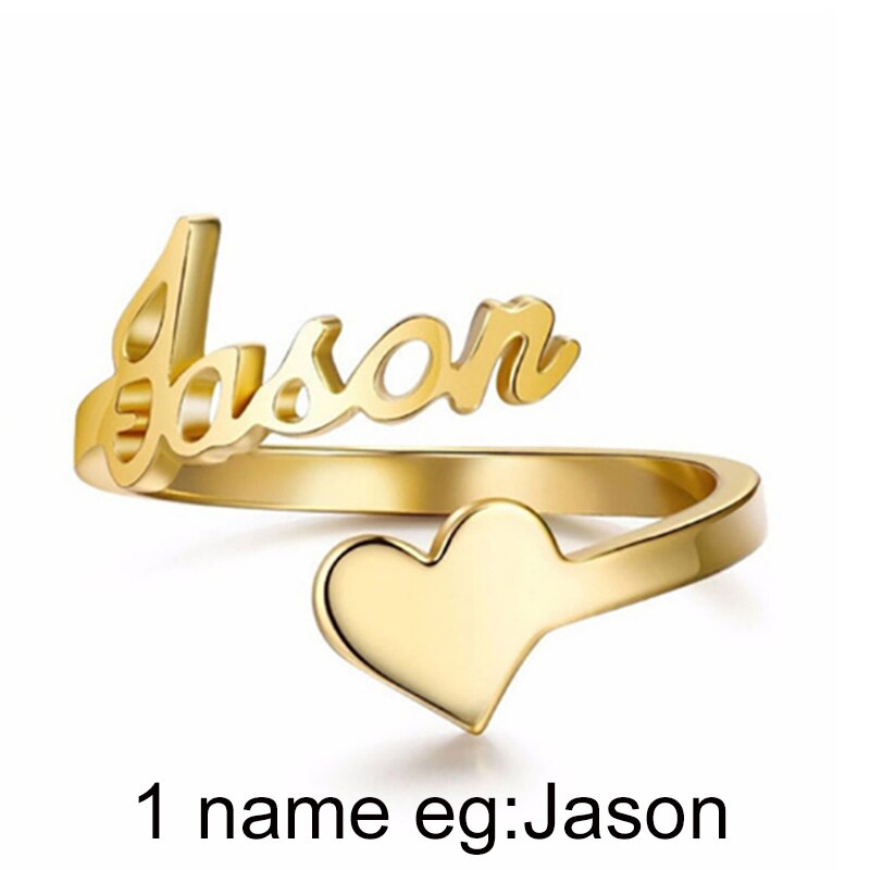 Custom Name Rings Adjustable