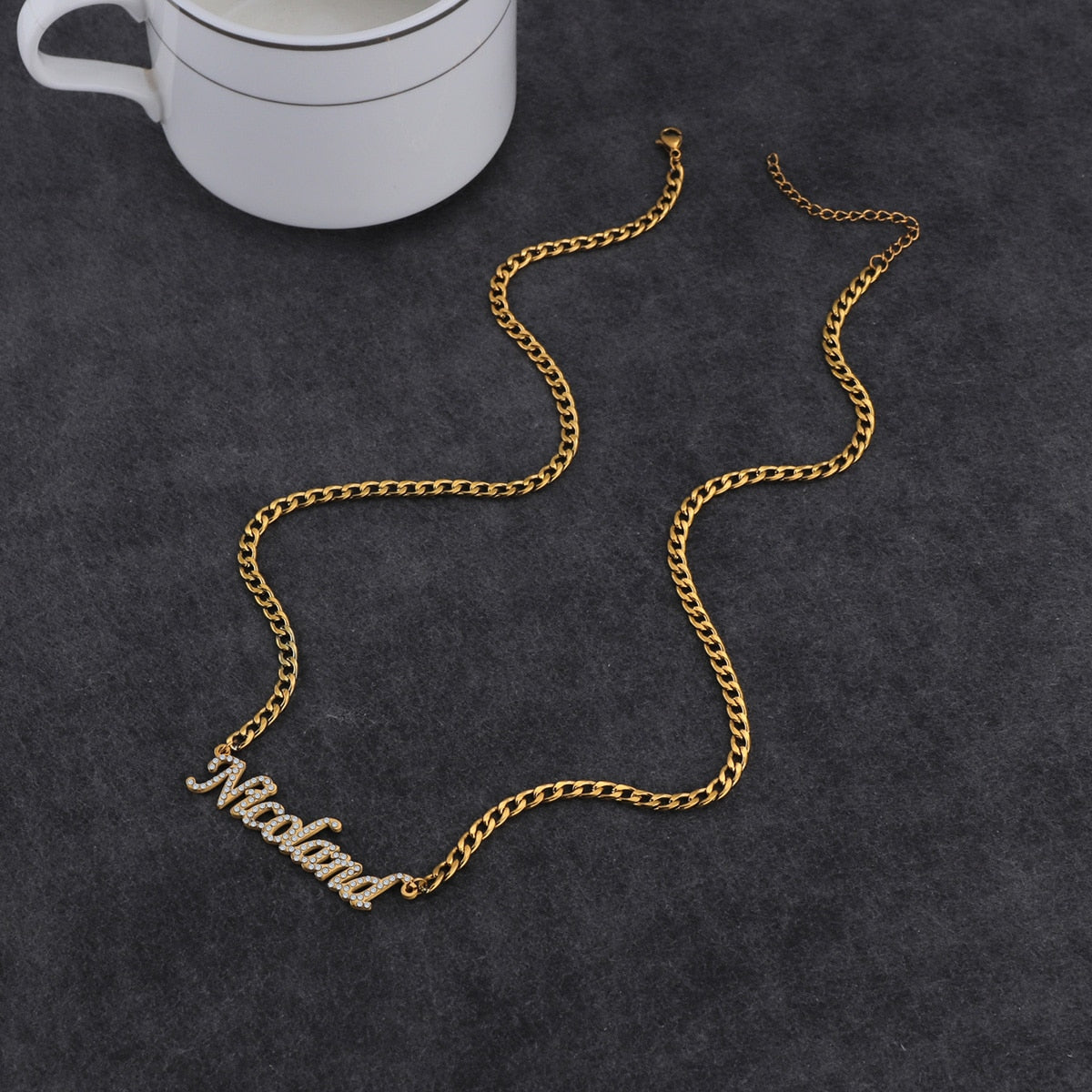 Custom Personalized Name Stainless Steel Necklaces Thick 4mm NK Chain Jewelry