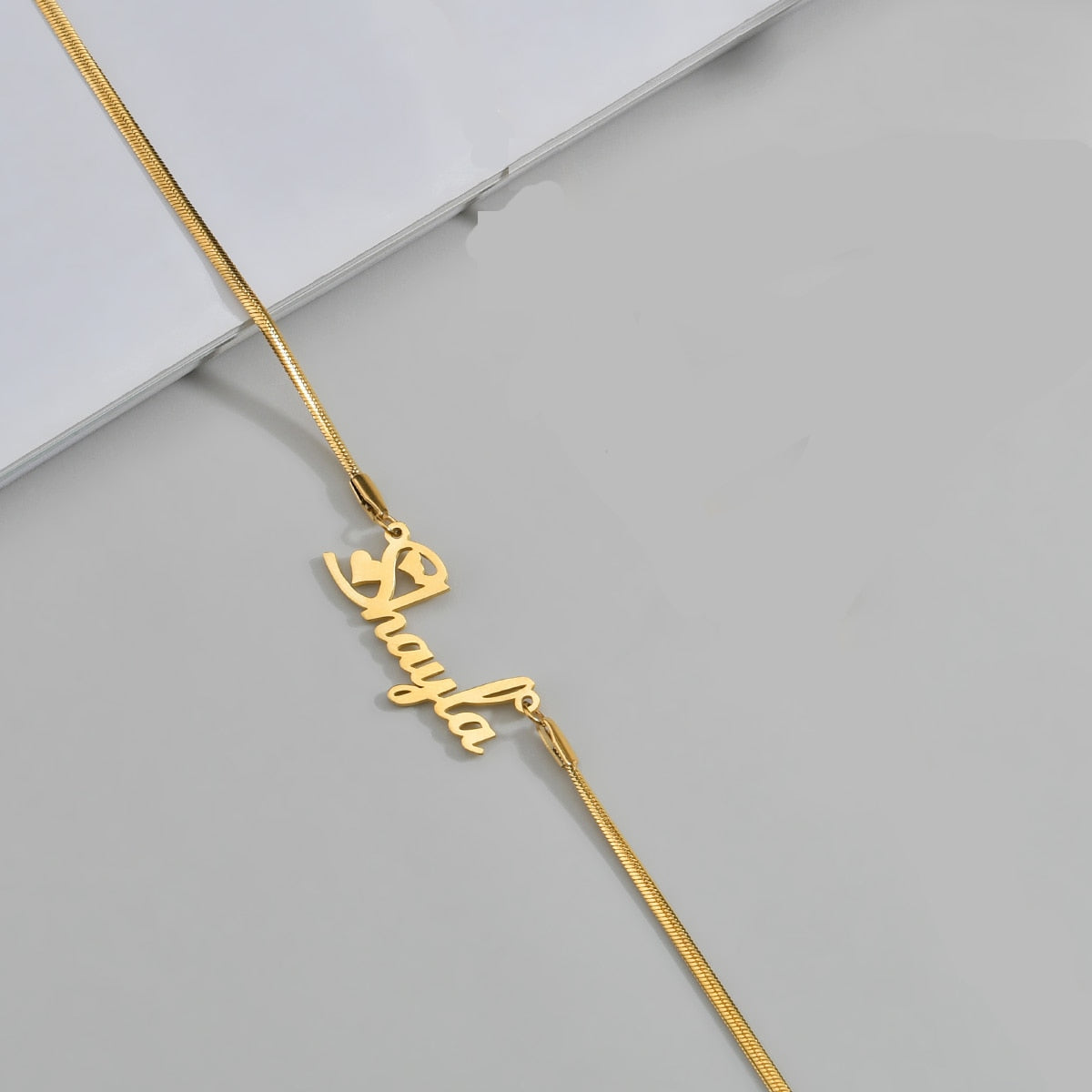 Kamila name  / box chain Name Necklace