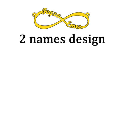 infinity Custom Multiple Names Adjustable Bracelet