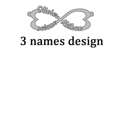 infinity Custom Multiple Names Adjustable Bracelet