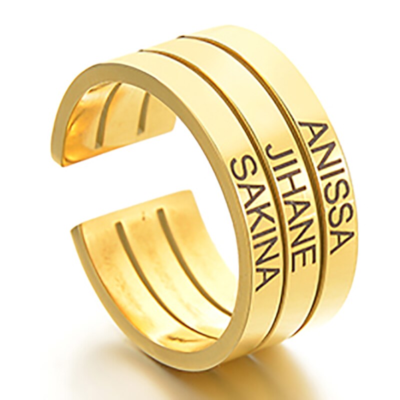 Custom Personalized Name Rings