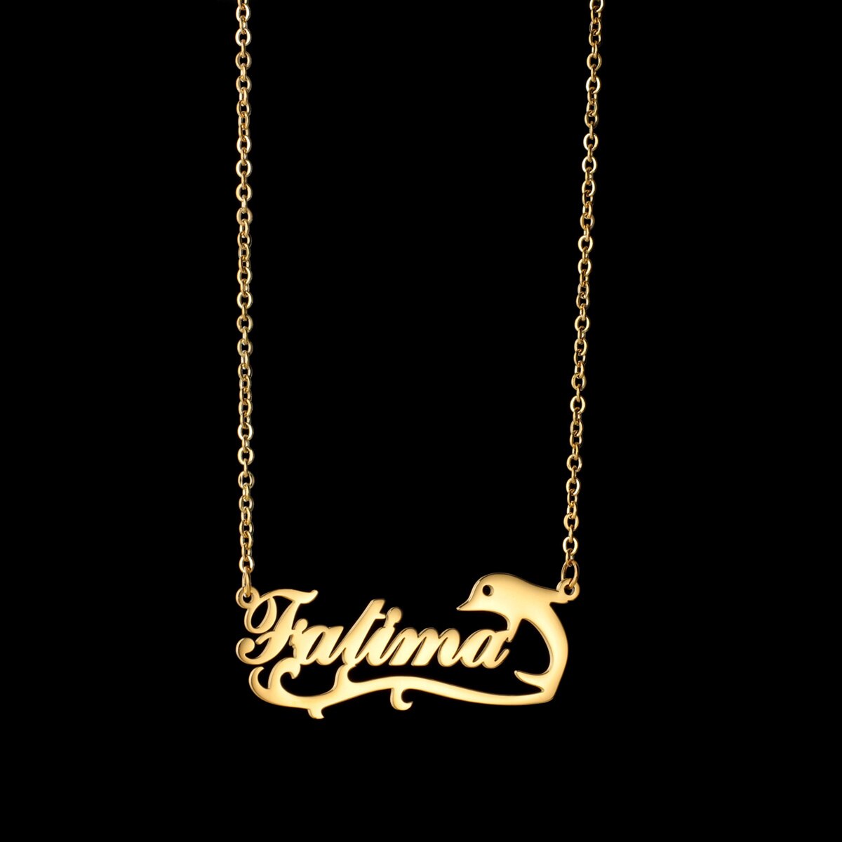 Collier personnalisé Coeur de Dauphin, Licorne personnalisé