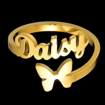 Custom Personalized Name Rings