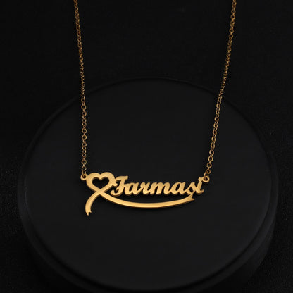 Collier personnalisé Coeur de Dauphin, Licorne personnalisé