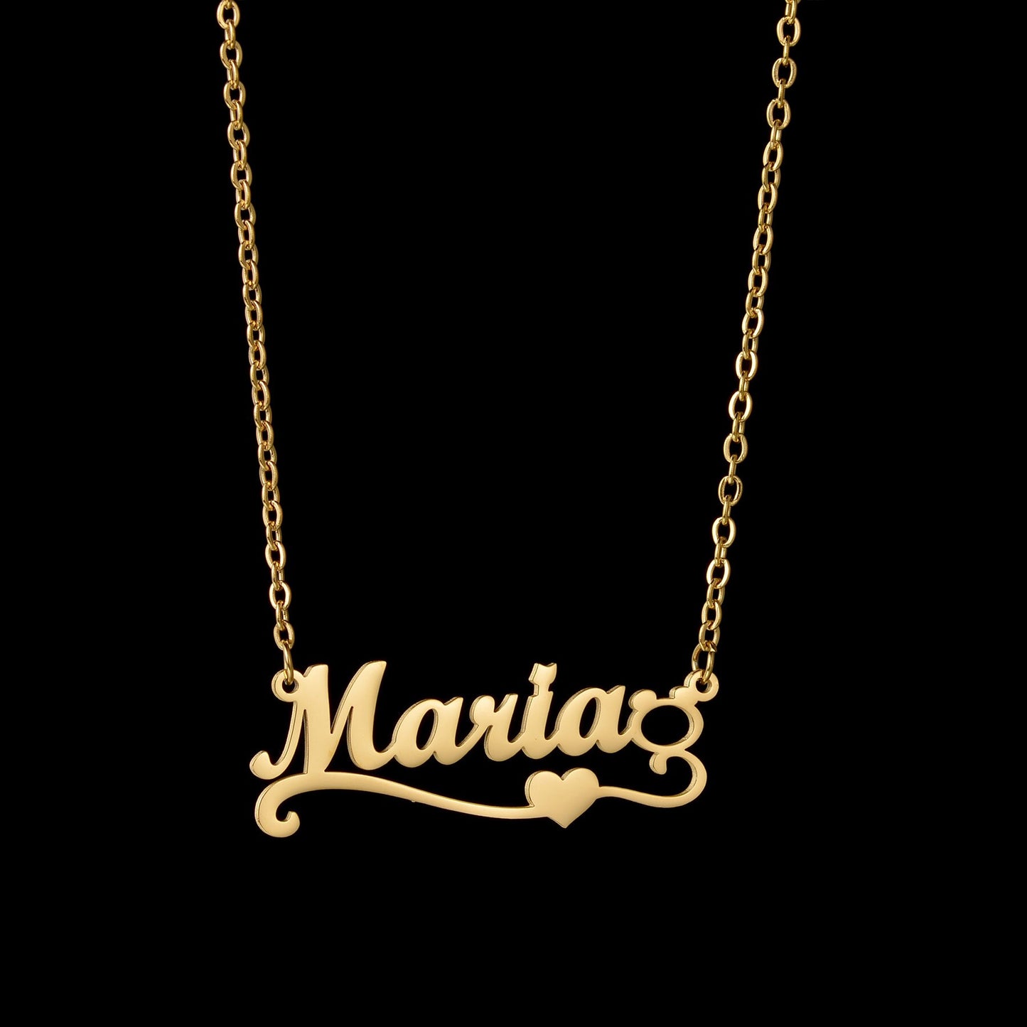 Collier personnalisé étoile de flocon de neige coeur feuille d'érable