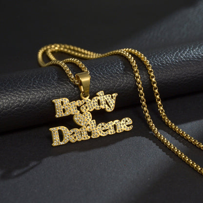 Personalized 1-2 Name Pendant Necklace