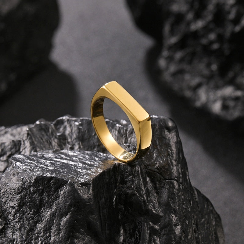 Unisex Top selling Signet Engraved Ring