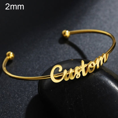 Name Bracelet multiple style Name Cuff Bangles