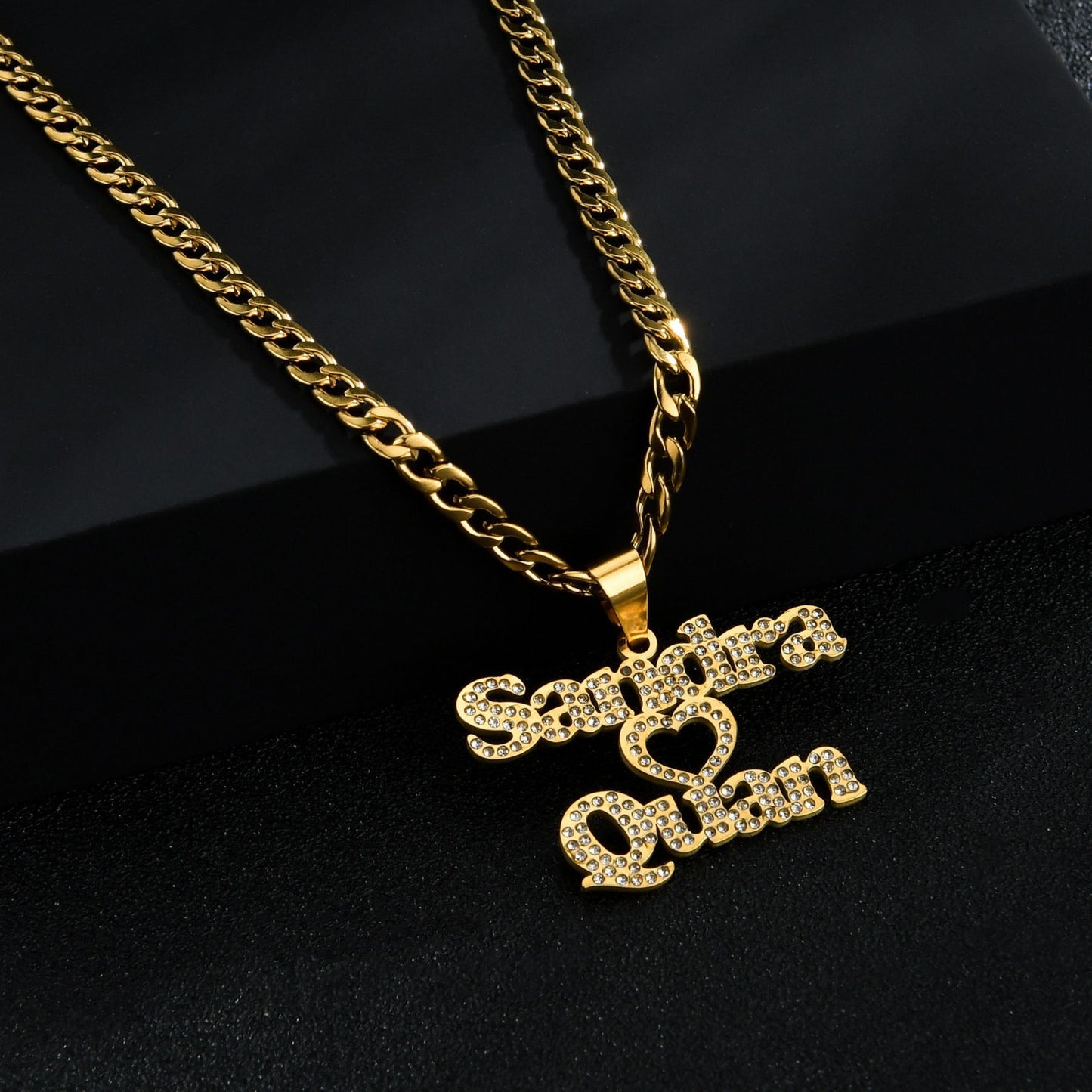 Personalized 1-2 Name Pendant Necklace
