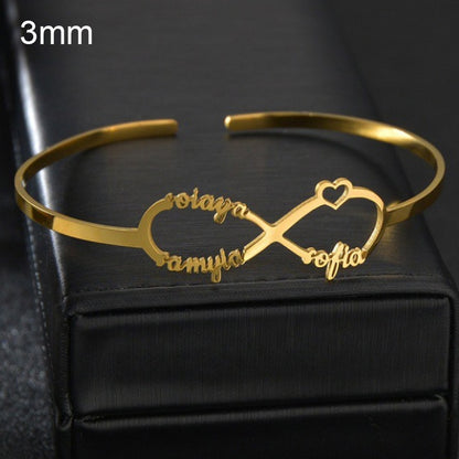 Name Bracelet multiple style Name Cuff Bangles