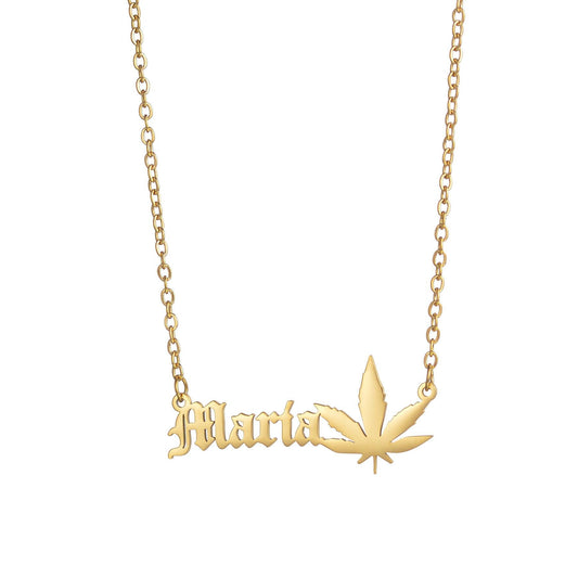 Maple Leaf Heart Snowflake Star Customized Necklace