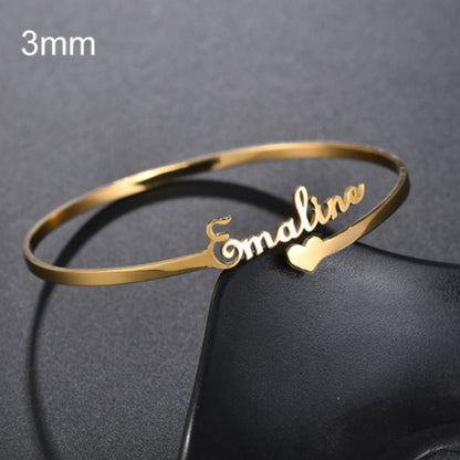 Name Bracelet multiple style Name Cuff Bangles