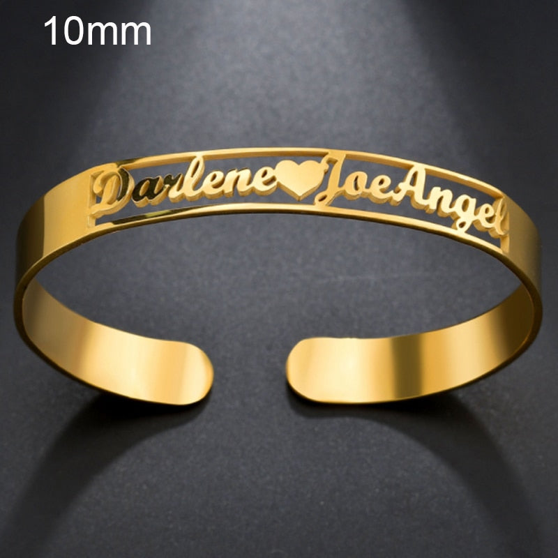 Name Bracelet multiple style Name Cuff Bangles