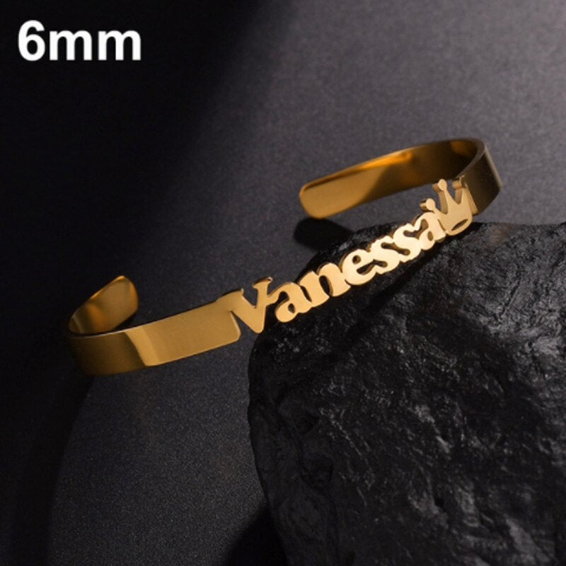 Name Bracelet multiple style Name Cuff Bangles