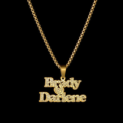 Personalized 1-2 Name Pendant Necklace