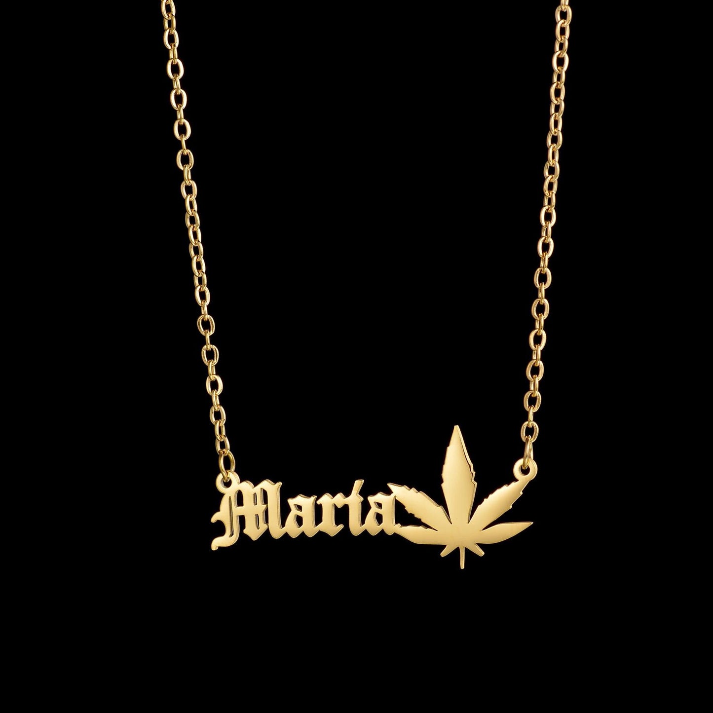 Collier personnalisé étoile de flocon de neige coeur feuille d'érable