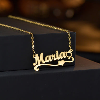 Collier personnalisé étoile de flocon de neige coeur feuille d'érable
