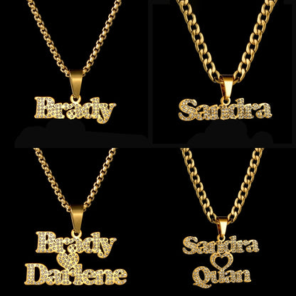 Personalized 1-2 Name Pendant Necklace