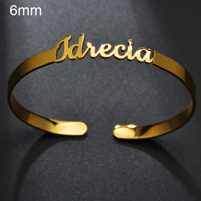 Name Bracelet multiple style Name Cuff Bangles