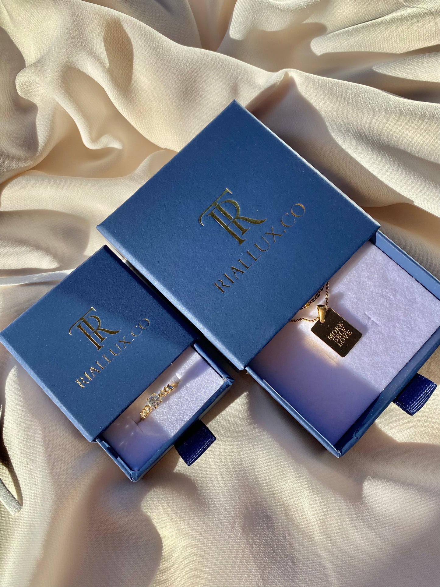 Bague / boucles d'oreilles Emballage coffret cadeau