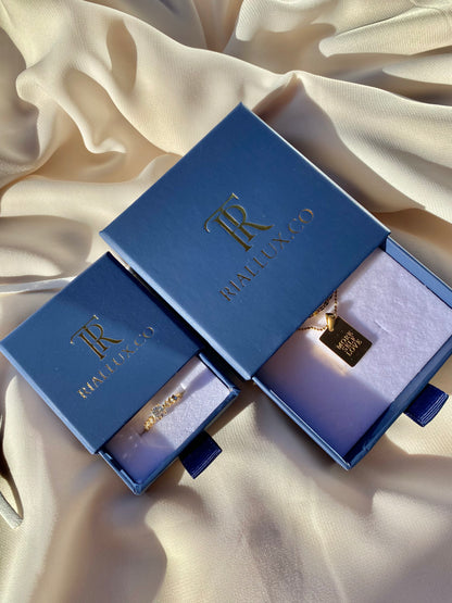 Bague / boucles d'oreilles Emballage coffret cadeau