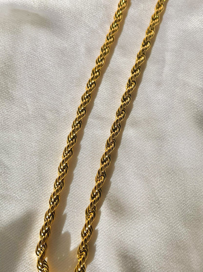 Twisted Necklace and bracelet set