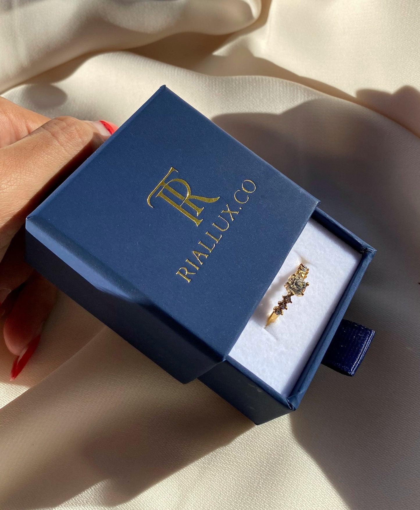 Bague / boucles d'oreilles Emballage coffret cadeau