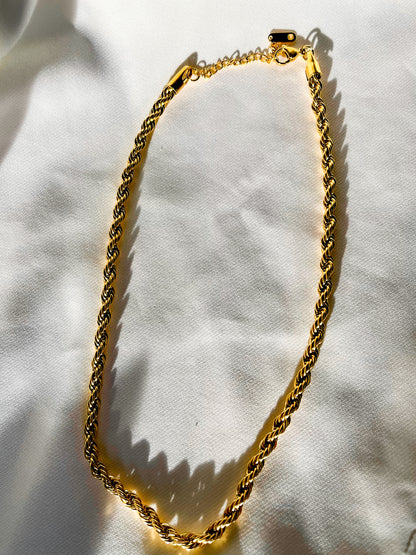Twisted Necklace and bracelet set