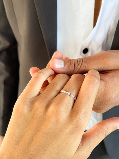 Bague couple minimaliste