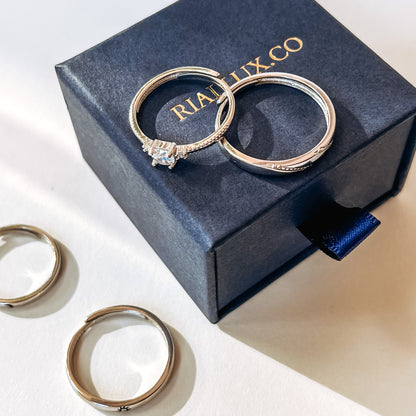 Endless love couple ring