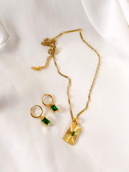 Ensemble émeraude x ensemble bague